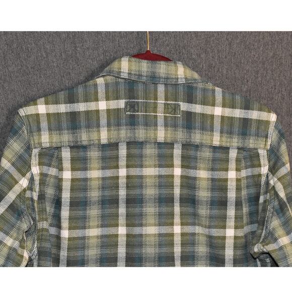 Duluth Trading Co. Trim Fit Men's Small Heavy Flannel Work Shirt Long Sleeve - Picture 4 of 7
